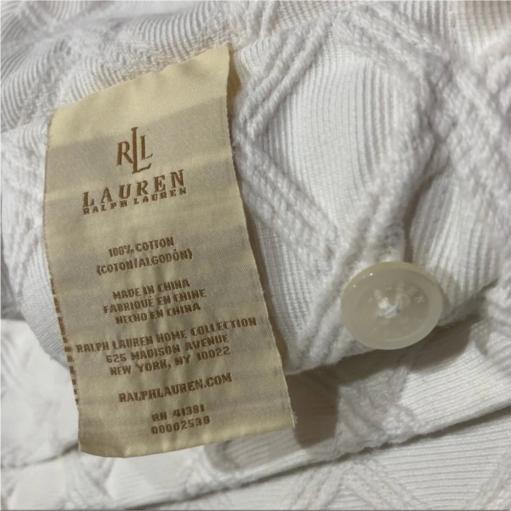 Vintage Pair Ralph Lauren King White Shams